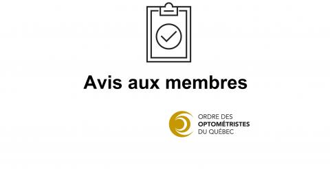 Avis aux membres_legal