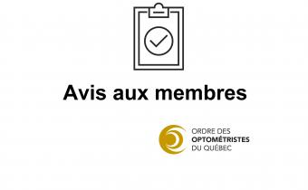 Avis aux membres_legal